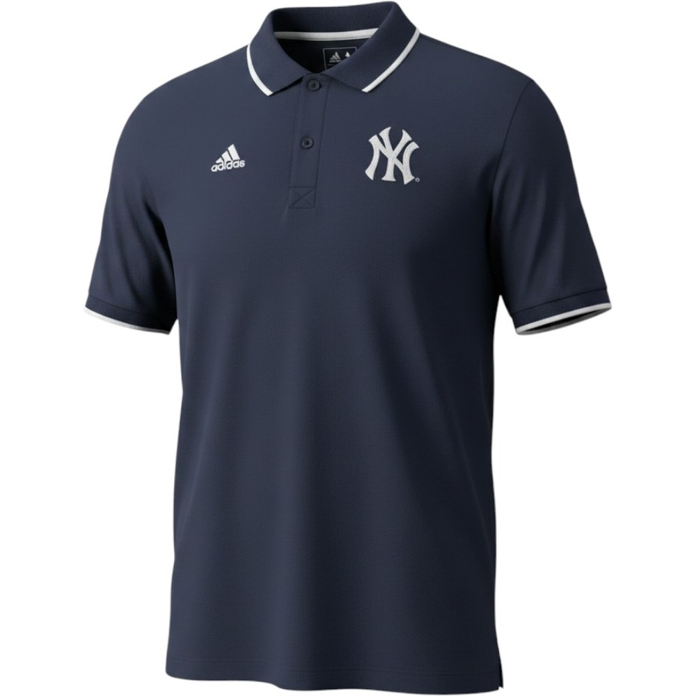 New York Yankees Adidas Golf Polo Shirt Sz 2XL MLB Baseball Sportswear Dadcore